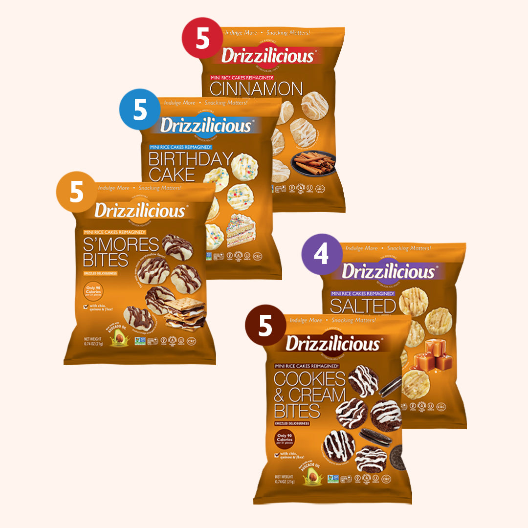 5 Flavor Variety [S'mores, Birthday, Cinnamon, Cookies, Caramel] .74Oz