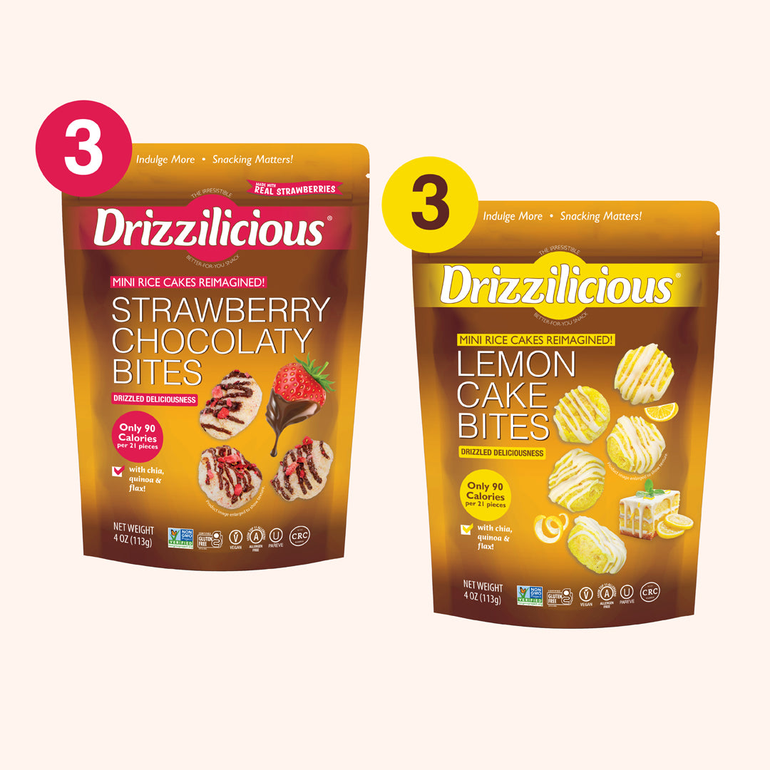 New Flavor Variety Pack [Lemon Cake & Chocolaty Strawberry] 4Oz