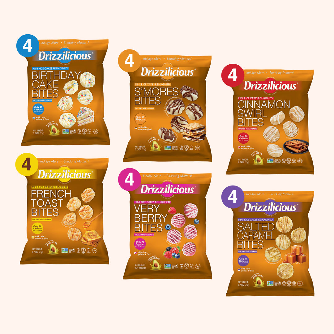 6 Flavor Variety [S'mores, Birthday, Cinnamon, Cookies, French Toast, Very Berry] .74Oz