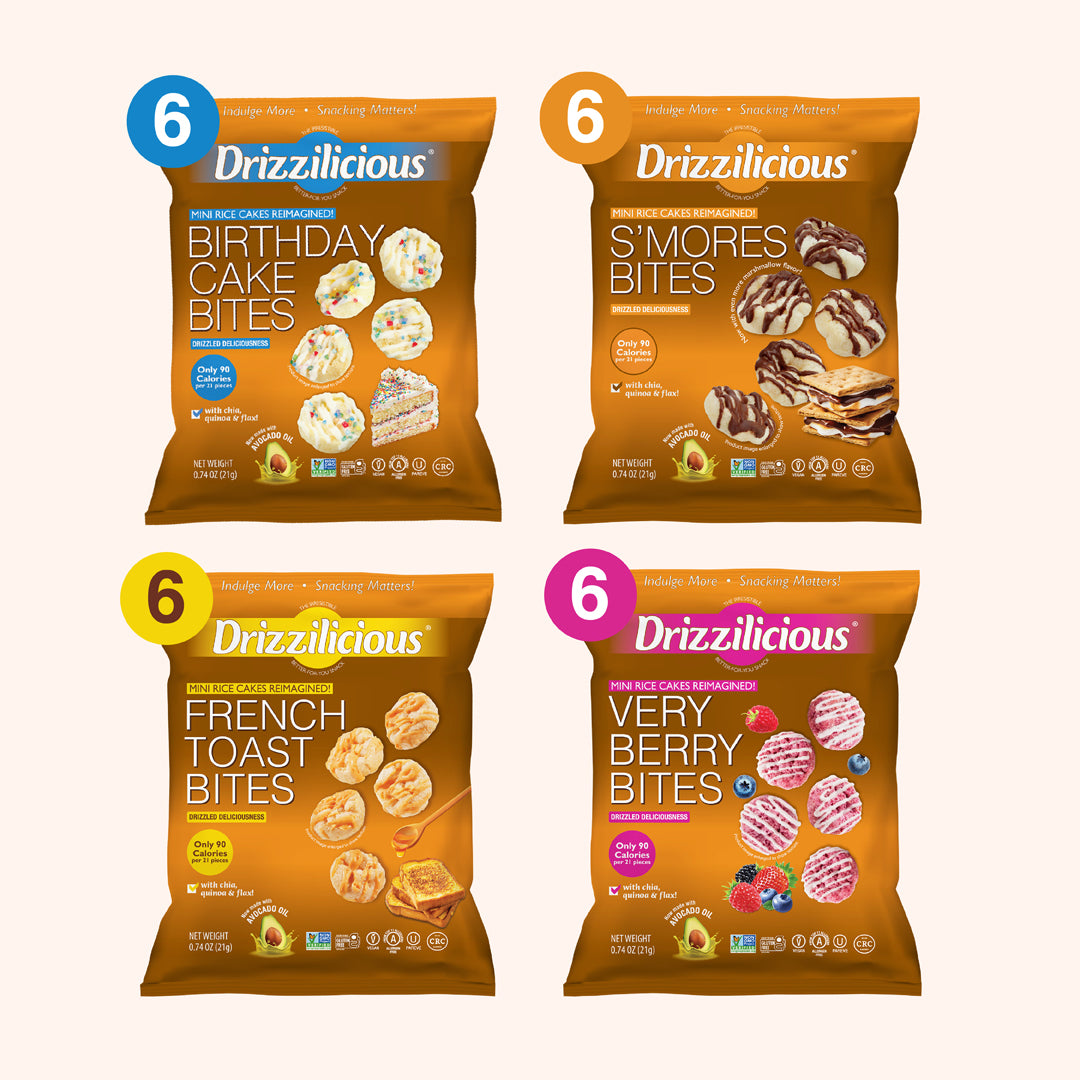 4 Flavor Variety [S'mores, Birthday, French Toast, Very Berry] .74Oz